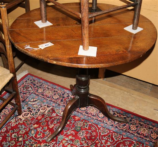 George III tilt-top circular occasional table